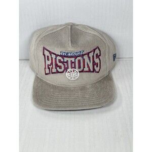 New Era Detroit Pistons Corduroy The Golfer Snapback Hat Cap Adjustable Gray NWT